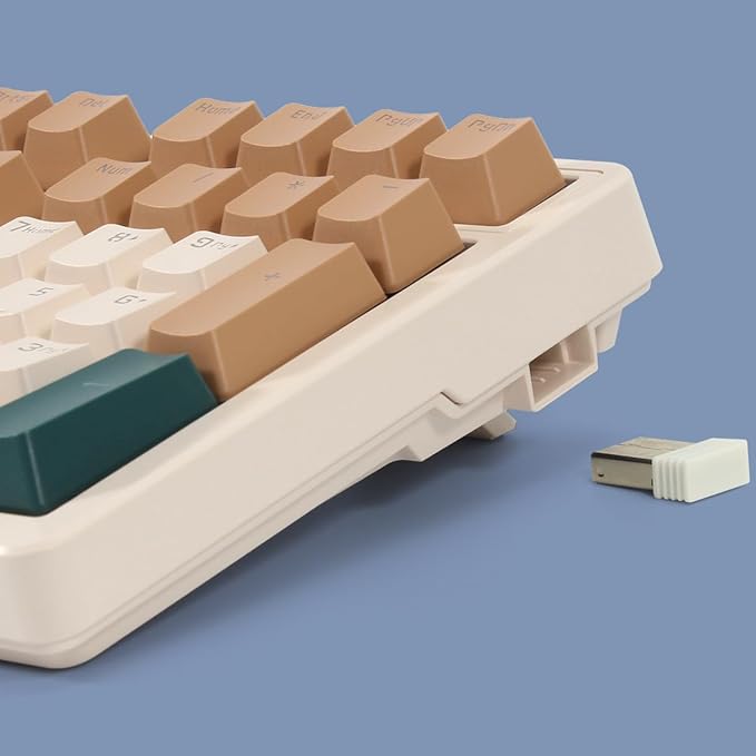 Merdia Wireless Mechanical Keyboard, Triple Mode 2.4G/USB-C/BT Gaming Keyboards - Image 6