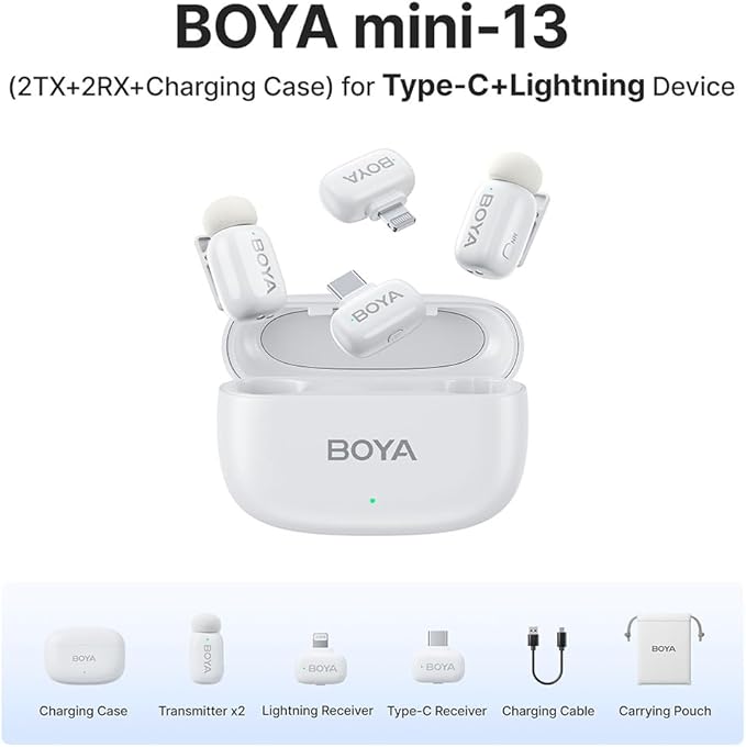 BOYA mini Wireless Microphone for iPhone/Android/PC/Tablets - Image 5