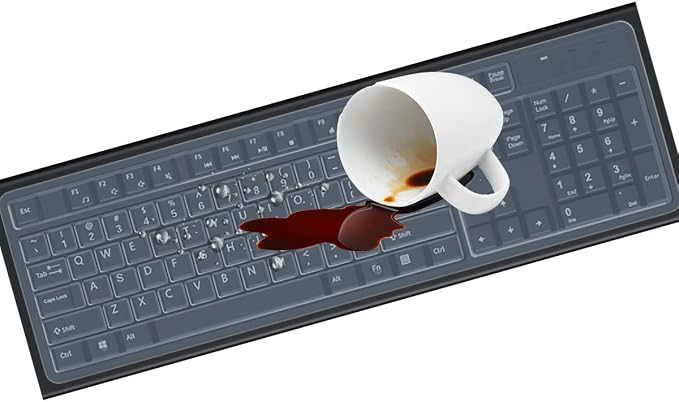 Universal Clear Anti-Dust Keyboard Skin Protector Cover - Image 7