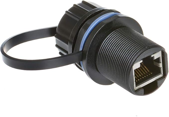 Panel Mounting Shielded RJ45 Waterproof Cat5/5e/6 8P8C Connector Ethernet LAN - Image 4
