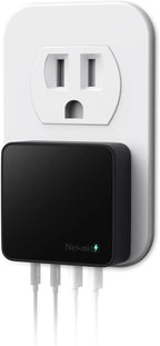 Nekmit USB C Charger, Fast Thin Flat 52W 4-Port Wall Charger by Nekmit