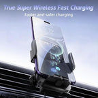 Magnetic Phone Holder Car Wireless Charger, 66W Fast Charging Phone Mount 360 - Image 3