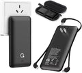 Q 10000mAh Power Bank, Slim Portable Charger, 4 Output External Battery Pack by BrandQ