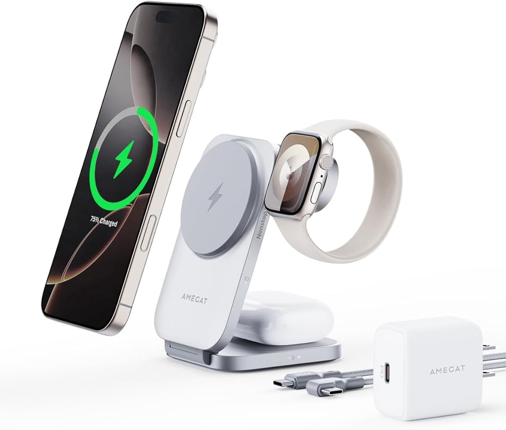 MagFusion Z 3-in-1 Charging Station Compatible by AMEGAT