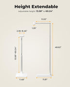 Extended Tablet Floor Stand, 360 Rotating Adjustable iPad Floor Holder - Image 4