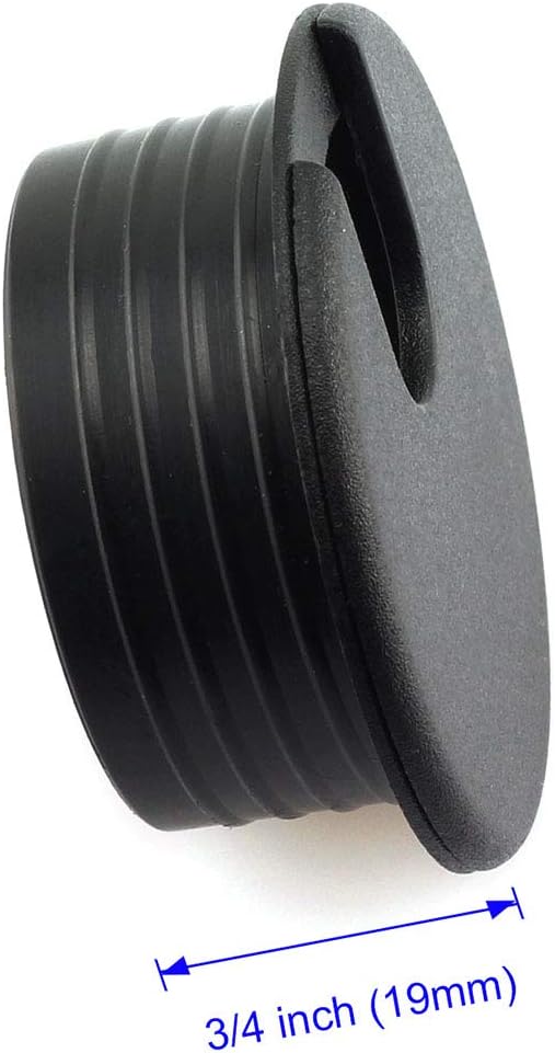 HJ Garden 2pcs 1-1/2 inch Desk Wire Cord Cable Grommets Hole Cover Office PC - Image 3