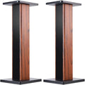 Speaker Stands Wood Grain Universal Floor Speaker Stands 24 Inch Floor Stand by bimiti