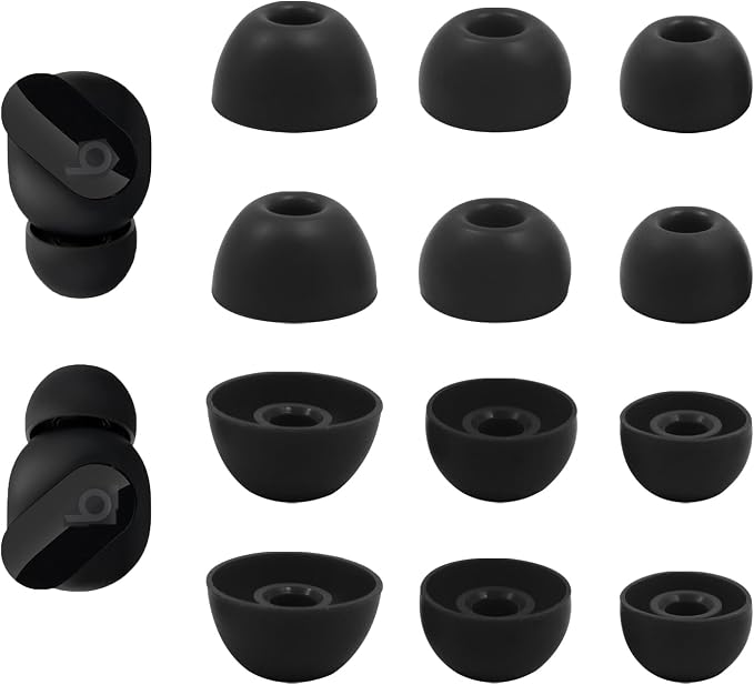 Replacement Silicone Ear Tips for Beats Fit Pro/Studio Buds/Studio Buds+ by Niukeke