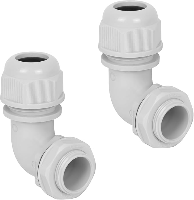 LeMotech M25 Cable Gland, 90 Degree Adjustable 13-18mm Strain Relief, Cord by LeMotech