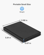 DeLUX Foldable Bluetooth Keyboard, Wireless Portable Travel Keyboard - Image 6