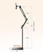 Floor Stand for Kindle with Remote Page Turner, Holder Stand for Reading in Bed - Image 7