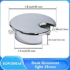 Desk Grommet 1-3/8", Desk Cord Hole Cover, Cable Grommet Metal Zinc Alloy - Image 8