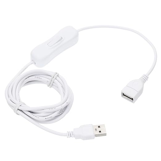 MECCANIXITY USB Cable with ON/Off Toggle Switch, USB Male to Female Extension by MECCANIXITY