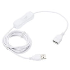 MECCANIXITY USB Cable with ON/Off Toggle Switch, USB Male to Female Extension by MECCANIXITY