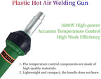 110V Hot Air Gun Welding Torch 1600W Heat Gun Plastic Welder Roofing Welder Kits - Image 4