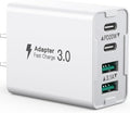 USB C Wall Charger, 40W 4-Port USB C Charger Block, Fast Charging Block Dual by SCCVEE