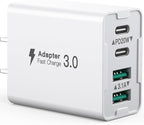 USB C Wall Charger, 40W 4-Port USB C Charger Block, Fast Charging Block Dual by SCCVEE