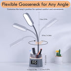WILIT LED Desk Lamp for College Dorm Room Essentials, Students Study Lamp - Image 7