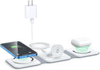 Wireless Charger 3 in 1, RTOPS Magnetic Travel Wireless Charging Station by RTOPS
