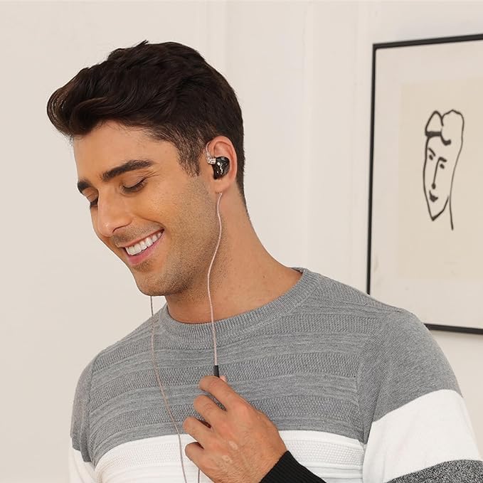 KZ DQS in Ear Monitor Headphones, Dynamic Driver Semi-Open HiFi Bass Earbuds - Image 2