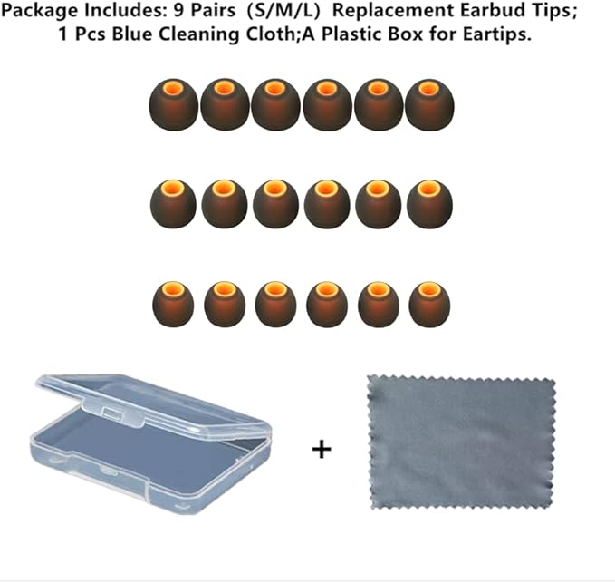 Earbuds Replacement Tips Silicone Earbud Tips Ear Gels Fit - Image 2