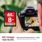 GIGASTONE 8GB SD Card 100-Pack UHS-I U1 Class 10 SDHC Memory Card Full HD Video - Image 4