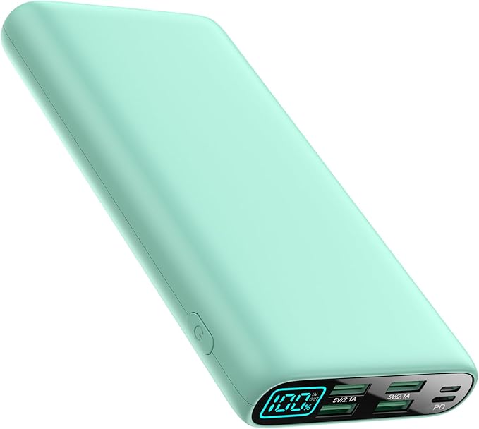 Portable Charger 38800mAh, LCD Display Power Bank, 5 USB Outputs Battery Pack by RGVOTA