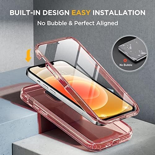 Miracase Glass Series for iPhone 12/12 Pro Case 6.1 inch, Upgraded Full-Body - Image 6