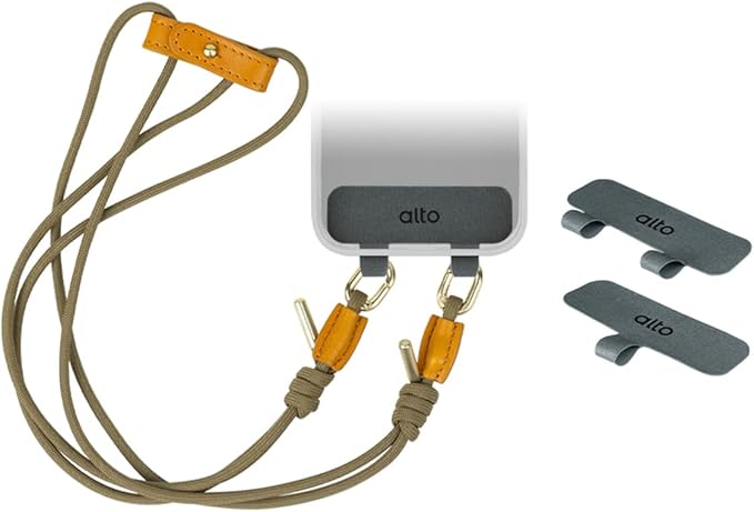 alto Crossbody Phone Lanyard: detachable patch, nylon strap by alto