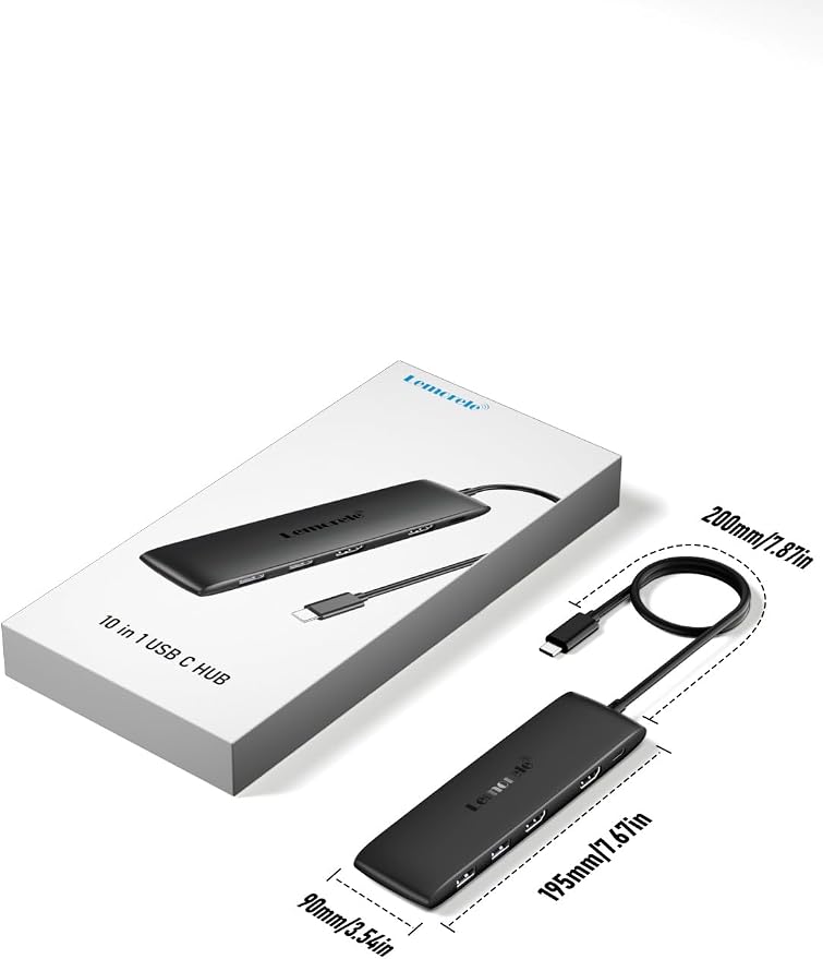 Lemorele 10 -in-1 USB C Docking Station - Image 8