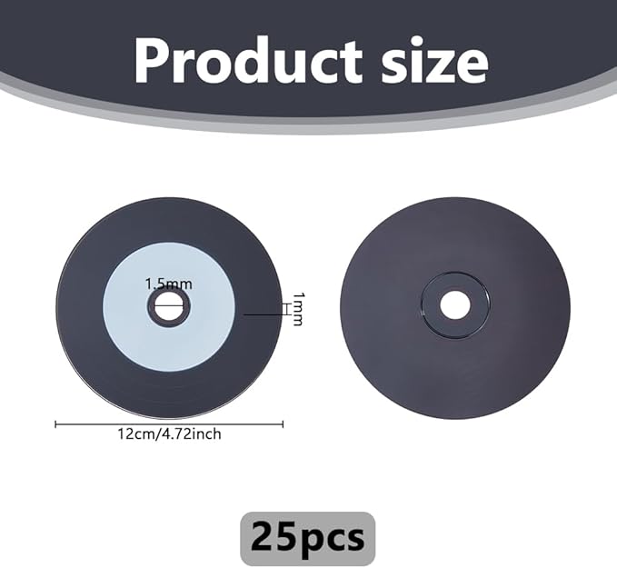 DICOSMETIC 25Pcs Blank Music Disc CD-R Blank Discs CD Recordable Media 700MB - Image 2