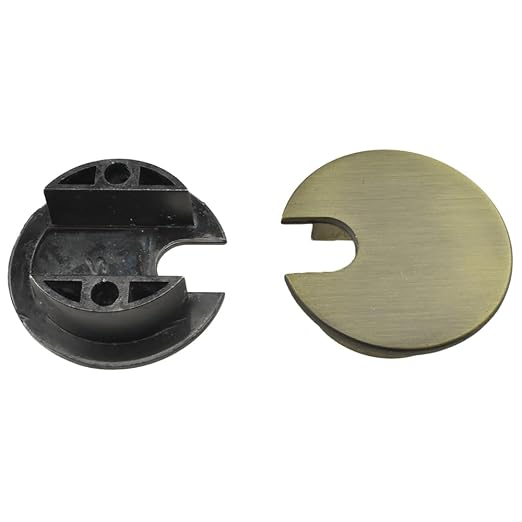 HAHIYO 2Pcs 1.38Inch/35mm Bronze Zinc Alloy Desk Grommet Wire Grommet Cable - Image 6