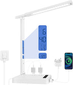 karidi Smart Desk Lamp with Digital Clock, 4-in-1 Charging Station, Temperature by Unknown