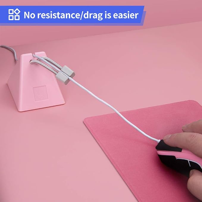 Hotline Games Mouse Bungee Mouse Cord Clip Cord Management System Fixer Holder - Image 5