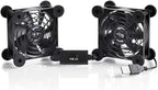 Dual 80mm USB Speed Control Fan, 5V Portable Cooling Fan by SCCCF