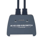HDMI KVM Switch 1 Monitor 2 Computers, 4K@60Hz KVM Switcher - Image 4