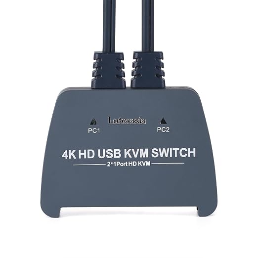 HDMI KVM Switch 1 Monitor 2 Computers, 4K@60Hz KVM Switcher - Image 4