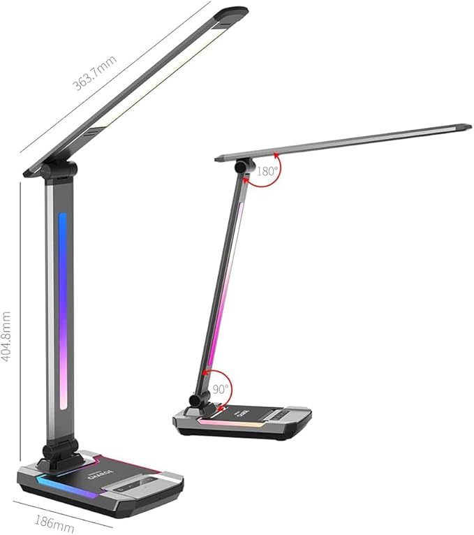 WILIT Gaming Desk Lamp, Music Sync Color Changing Rhythm Light - Image 5