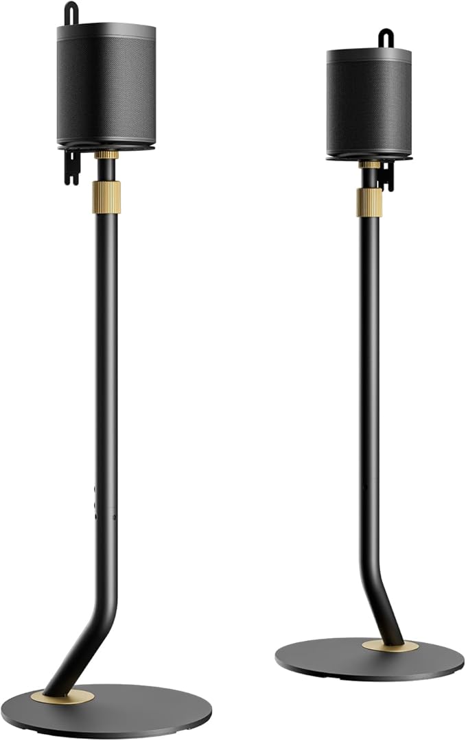 FITUEYES Design Universal Speaker Stand, Adjustable Height Speaker Stands Pair by FITUEYES