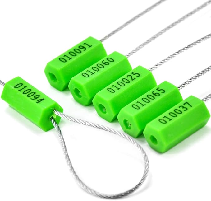 Leadseals 100 Security Cable Seals Numbered Security Tags Tamper Proof Tags - Image 2