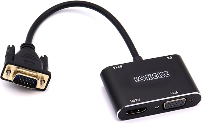 GrayRabbit VGA to HDMI Adapter by LOKEKE