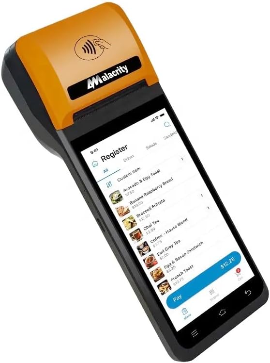 Alacrity Mobile POS PDA Terminal, Android 13 SoftPay, 1D 2D Scan Module by alacrity