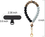 Marble Silicone Beaded Phone Wrist Strap, Cellphone Lanyard - Image 6