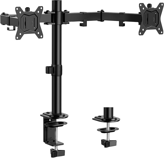 ErGear Dual Monitor Stand, Heavy Duty Adjustable Monitor Desk Mount by ErGear
