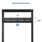 Cable Matters 48 Port Patch Panel Rackmount or Wall Mount 19-Inch - Image 6