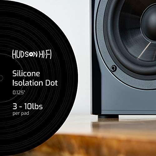 Speaker Isolation Feet – 16-Pack 1" Platinum Silicone Dots by Hudson Hi-Fi – - Image 3