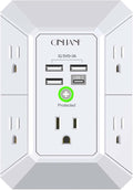 Wall Charger, Surge Protector, QINLIANF 5 Outlet Extender by QINLIANF