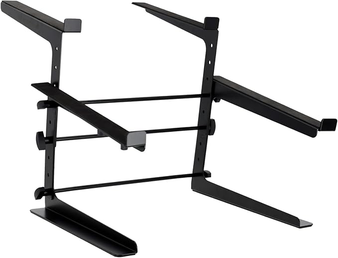 Rockville Rock2d2 Adjustable Dual Shelf DJ Controller Midi Keyboard Laptop Stand by Rockville