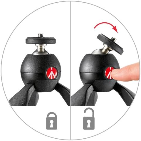 Manfrotto MTPIXIMII-B, PIXI Mini Tripod - Image 4