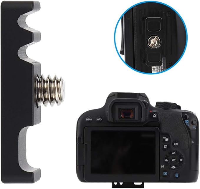 Camera Cage Cable Clamp, CNC Integrated Mounting Clamp, 1/4" Universal Portable - Image 6
